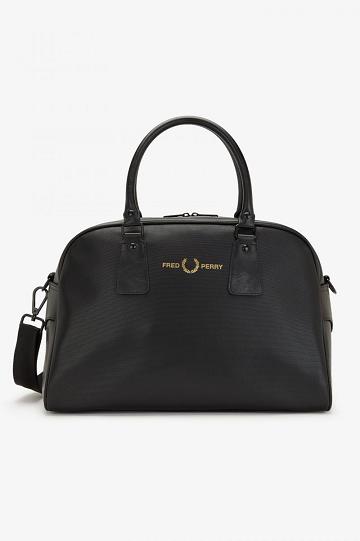 Black Fred Perry Piqué Textured Grip Women's Bags | PH 1826EBCX